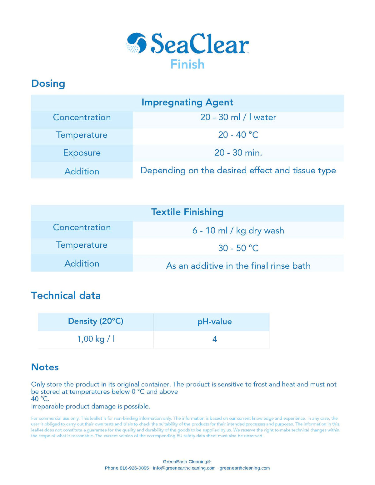 SeaClear Finish 20kg/ 5.18gal