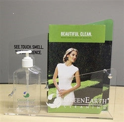 GreenEarth Counter Display with Solvent Sample Bottle